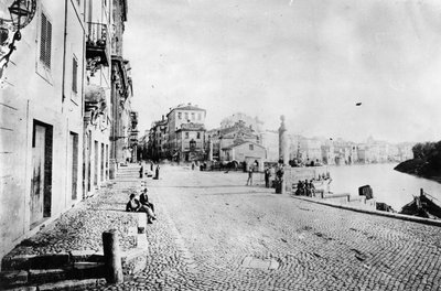 View of Via Ripetta, Rome by Italian Photographer